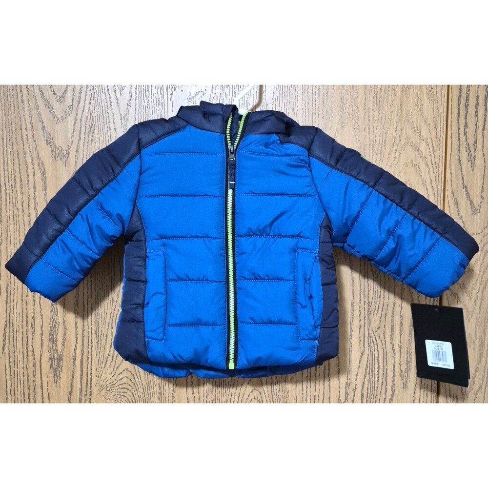 RM By MROSEMONT Boys Royal & Navy Blue Puffer Thermal Jacket 2T NWT